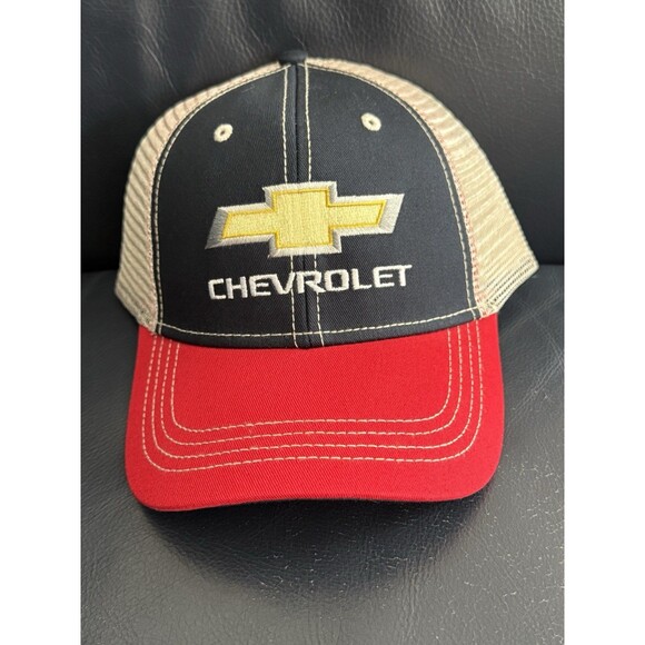 Chevrolet Trucker Hat GM LogoMesh Back Cap Snapback NWT - Picture 1 of 1